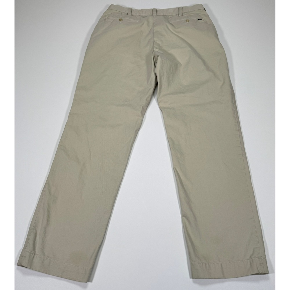 Polo Ralph Lauren Mens Chinos Pants 34x32 Khaki Classic Fit 100% Cotton Casual - Picture 2 of 16